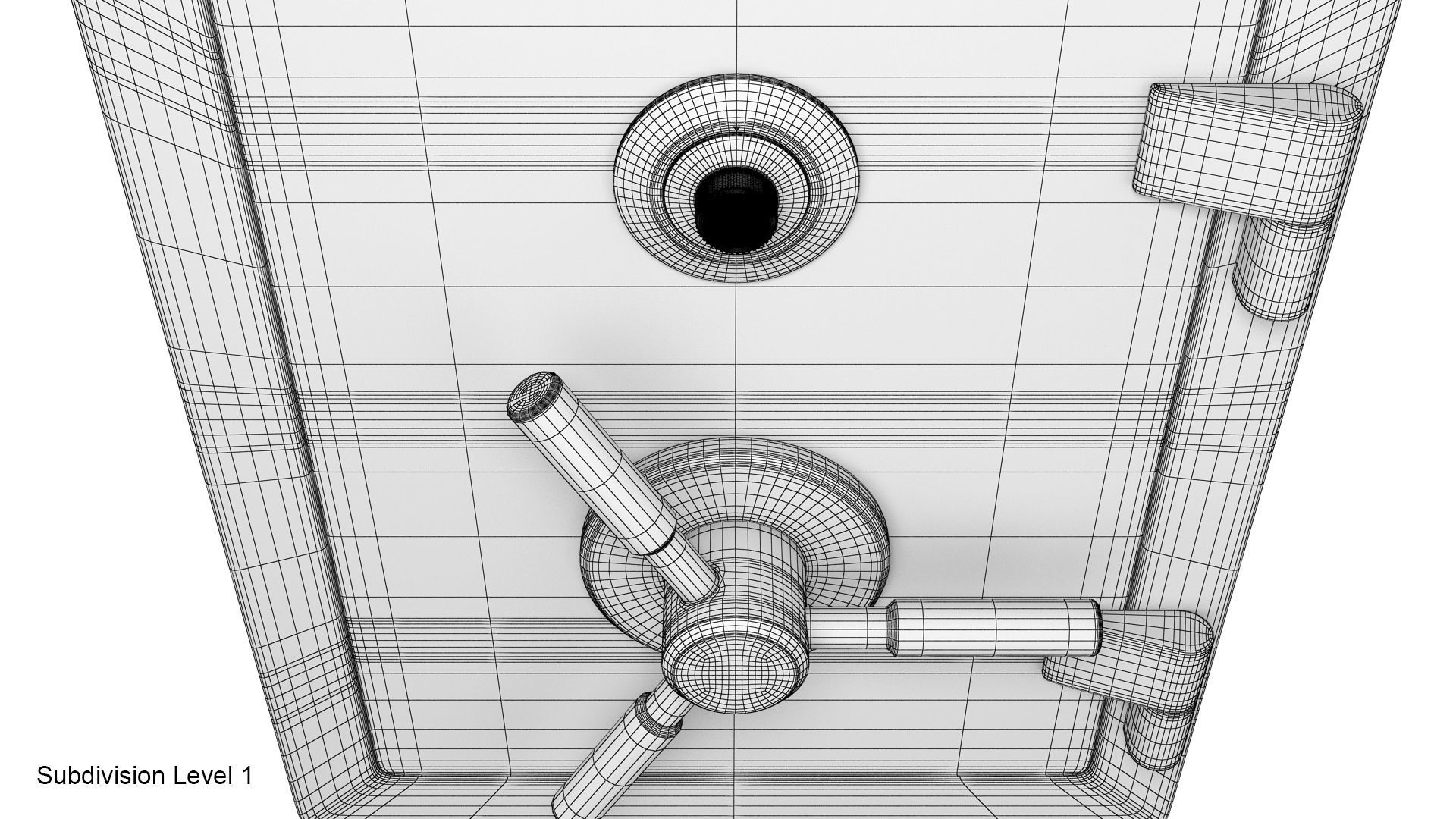 Steel safe 3D model_31