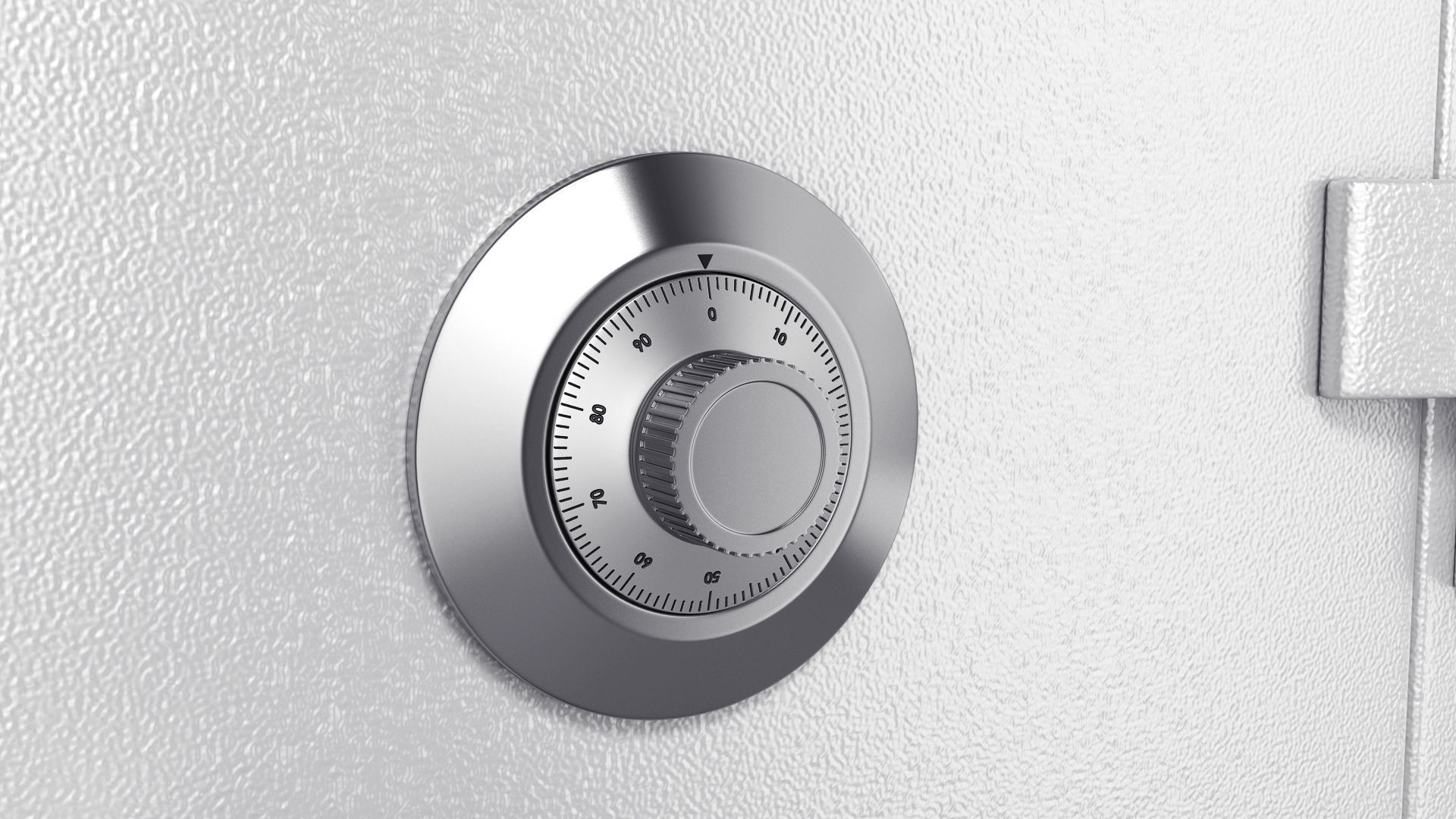 Steel safe 3D model_6