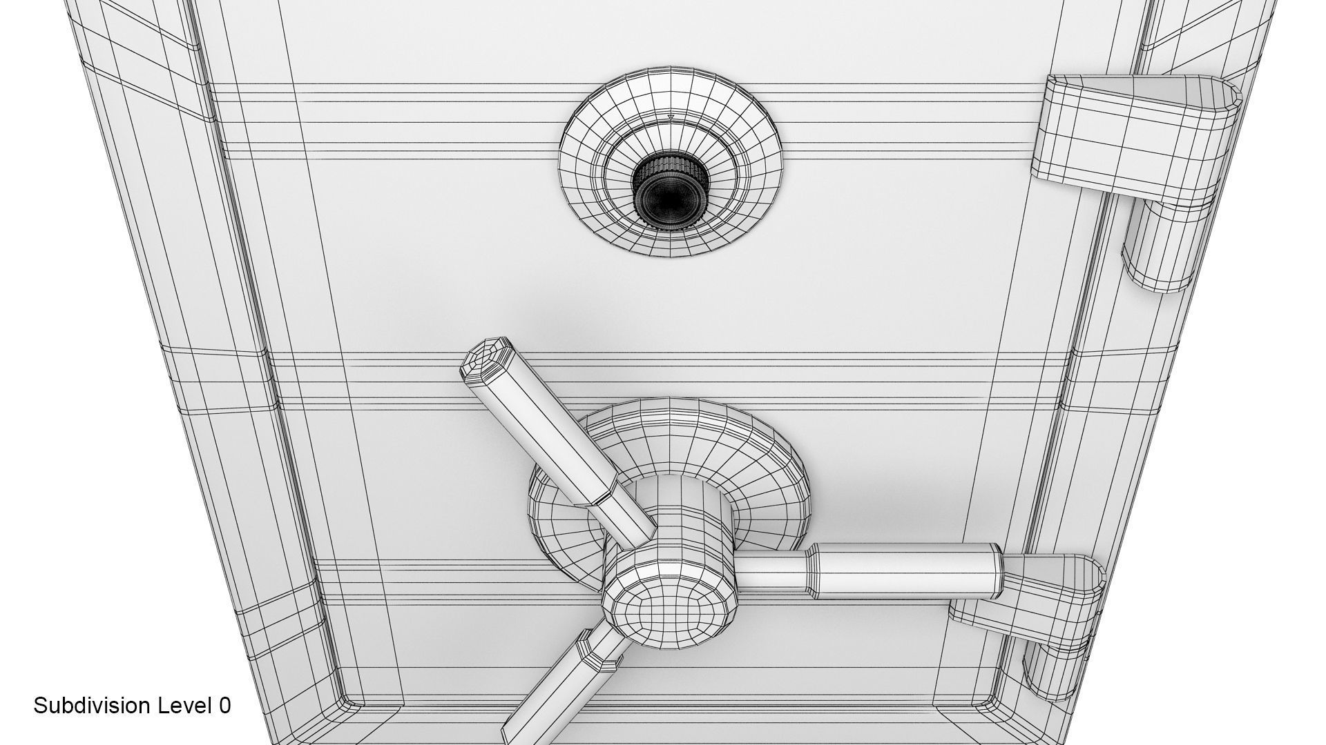 Steel safe 3D model_20