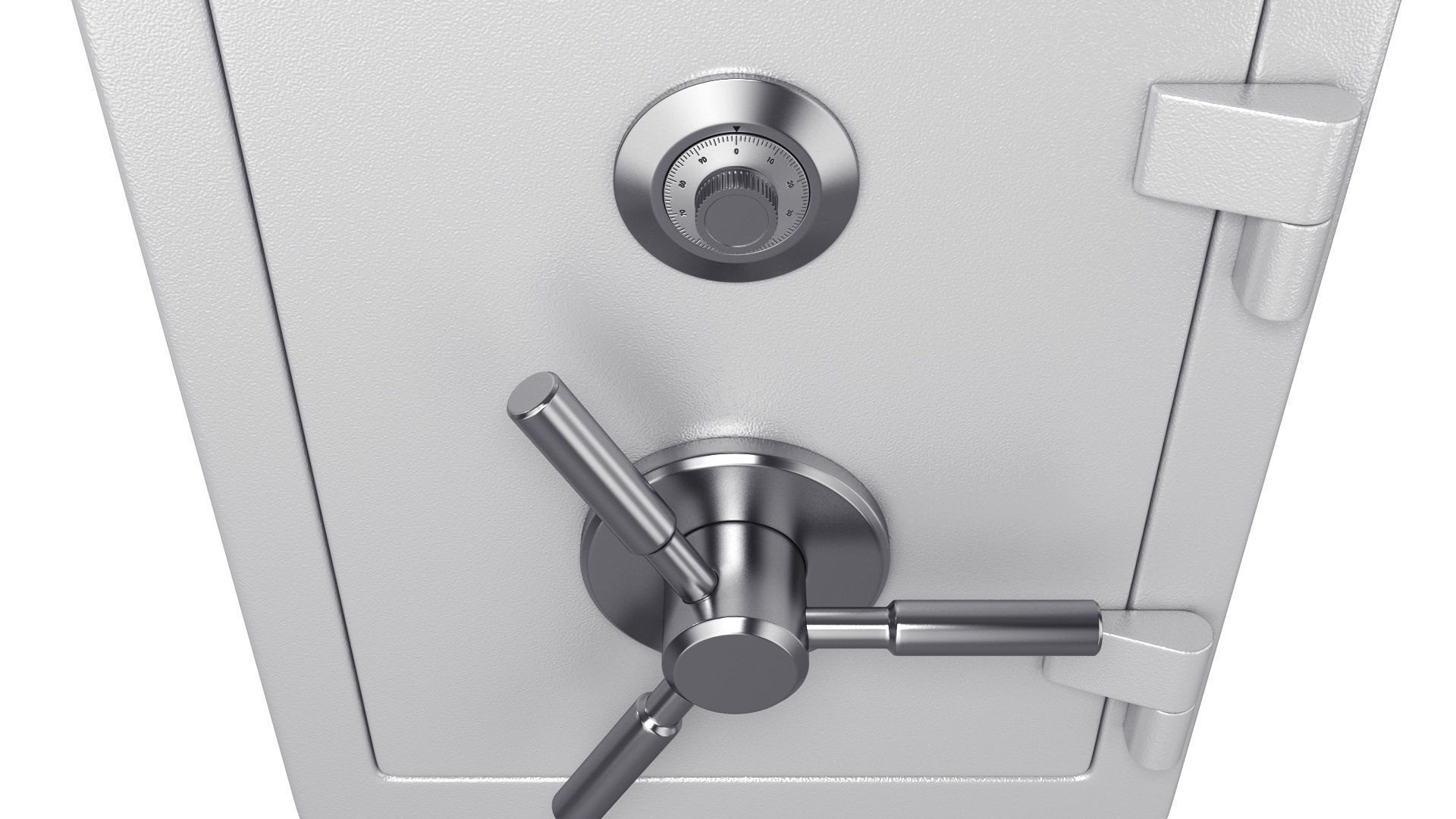 Steel safe 3D model_9