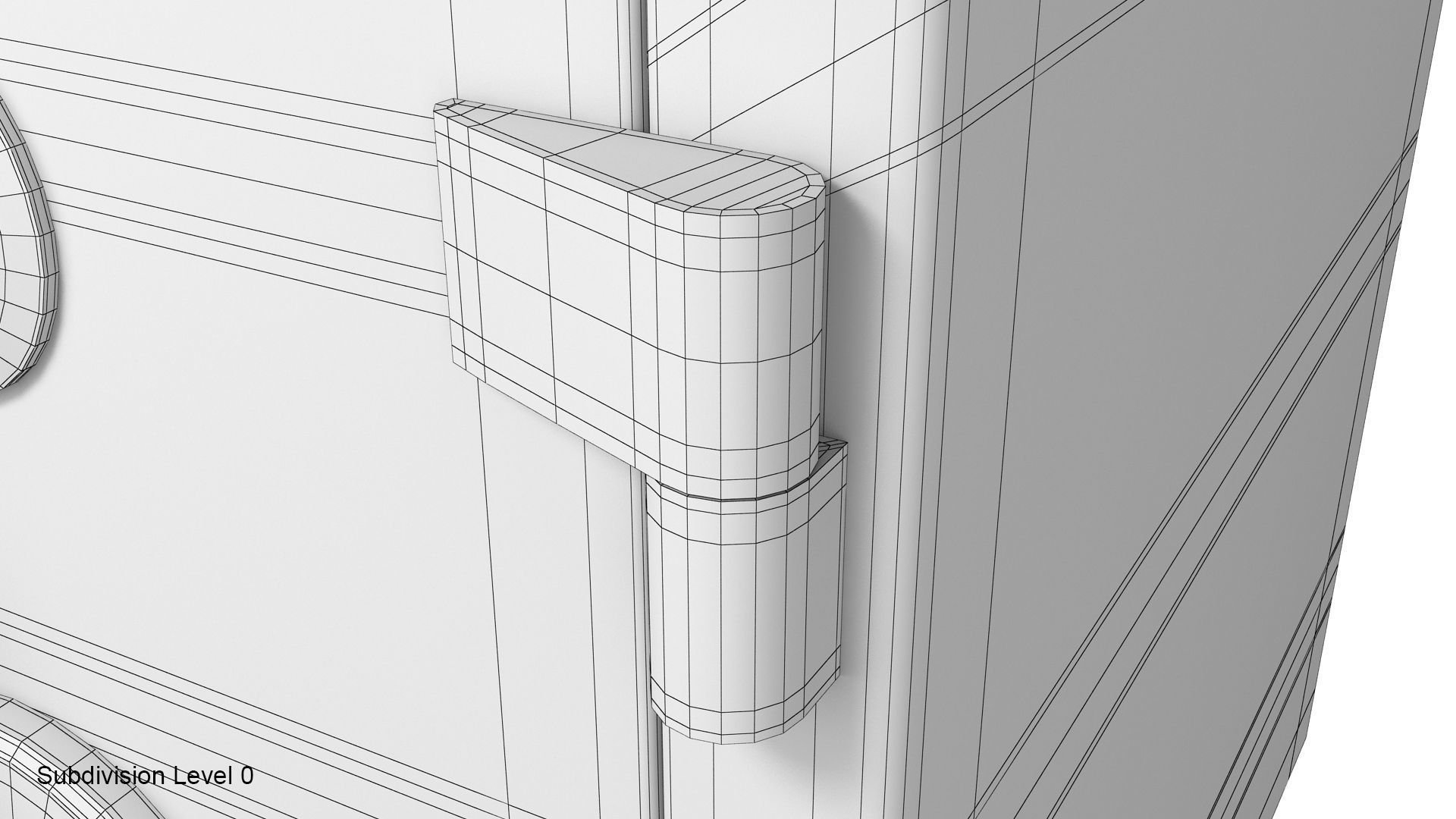 Steel safe 3D model_19