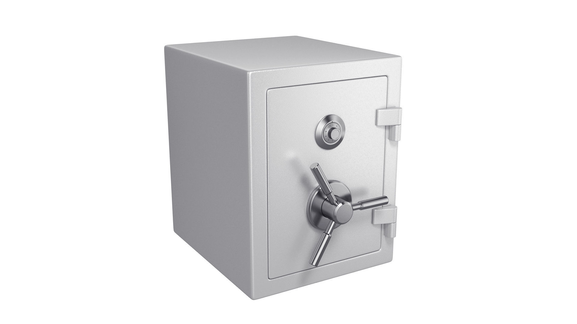Steel safe 3D model_2