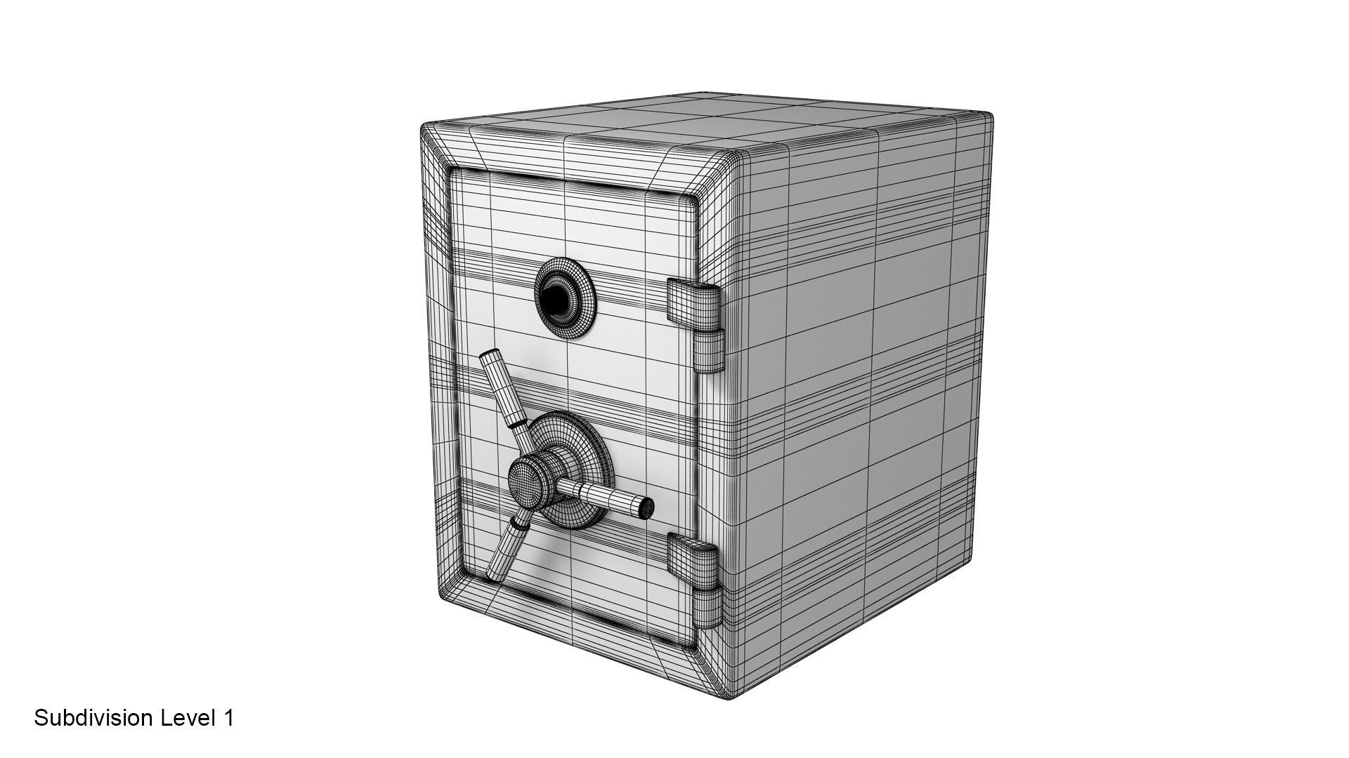 Steel safe 3D model_26