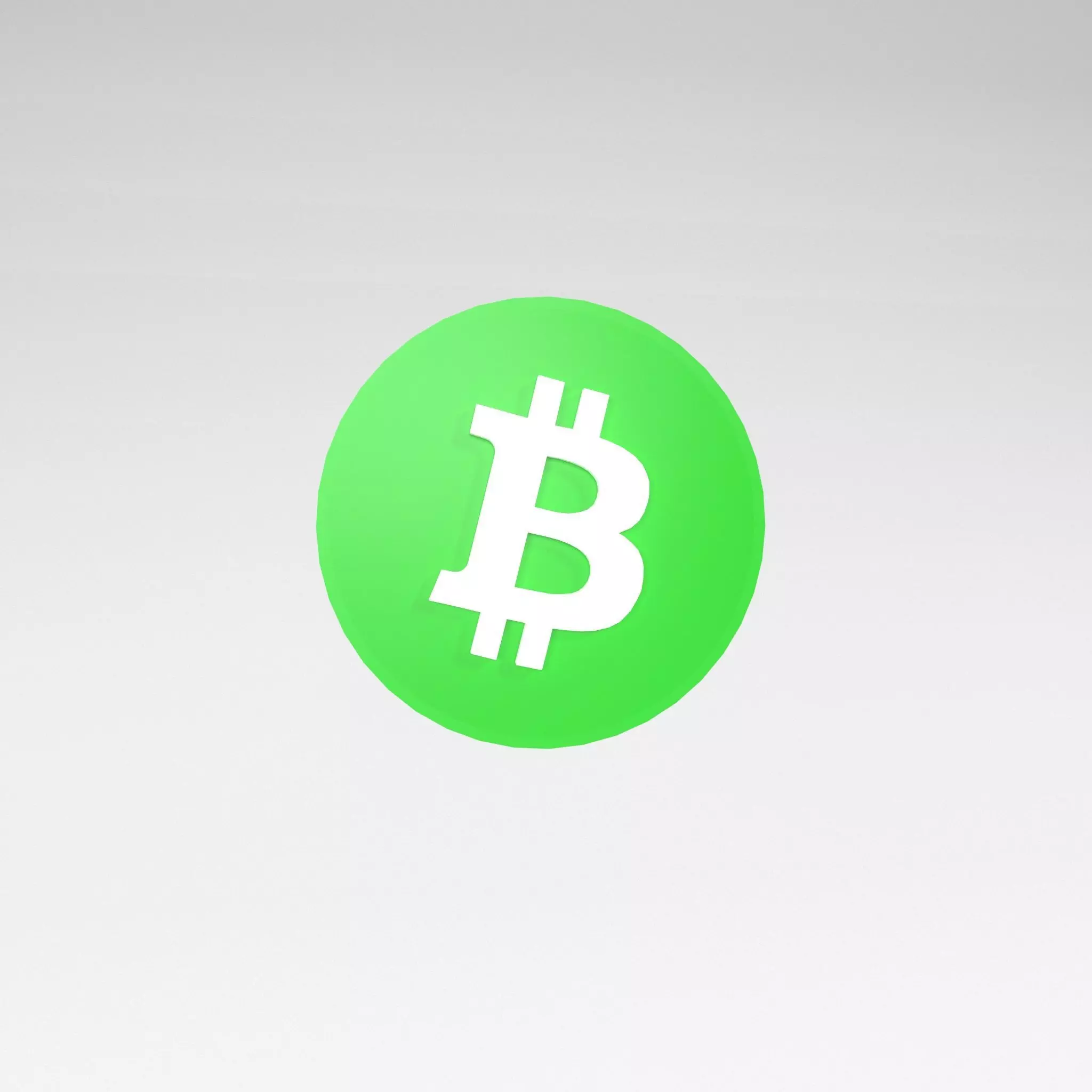 Bitcoin v1 002 Low-poly 3D model