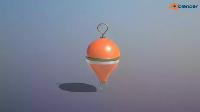 Mooring Buoy Low-poly 3D model