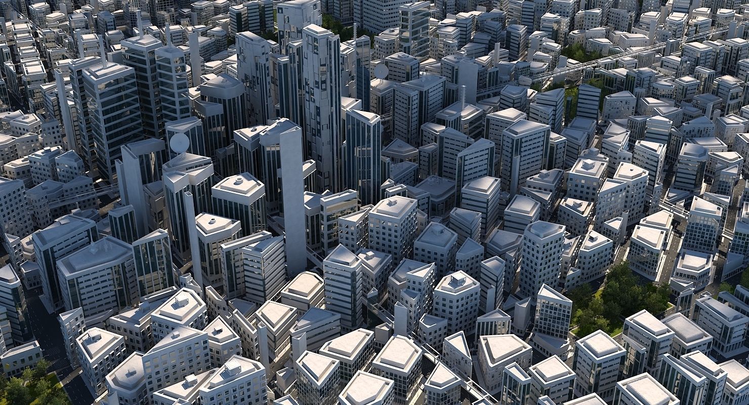 Mega City 2024 3D model_3