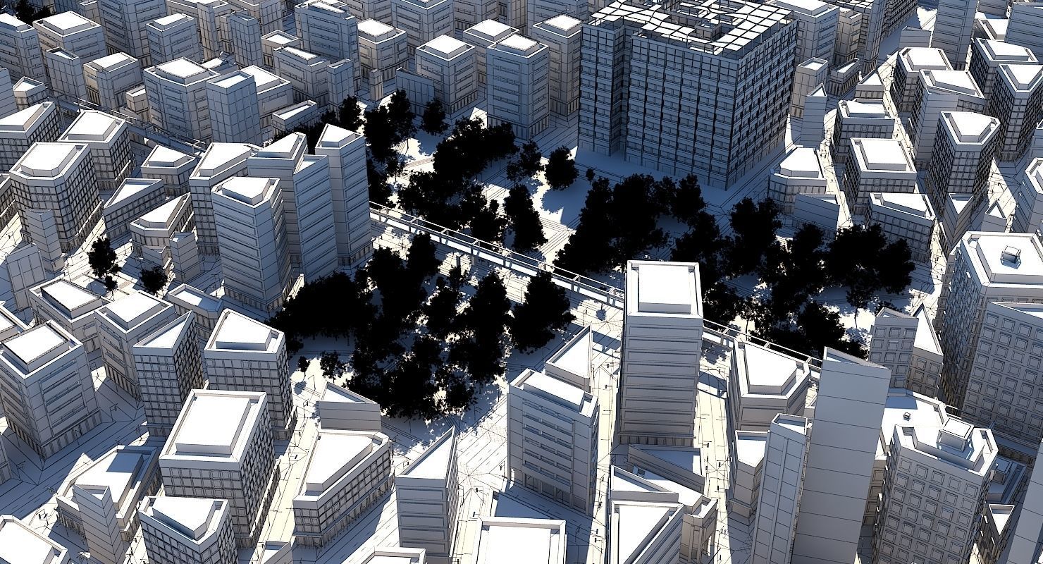 Mega City 2024 3D model_22