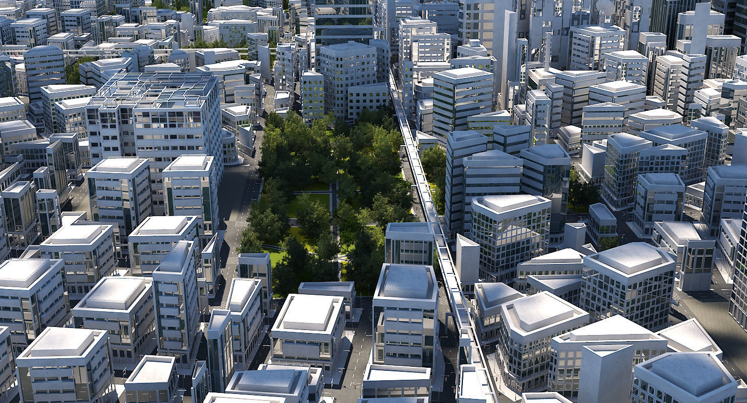 Mega City 2024 3D model_10