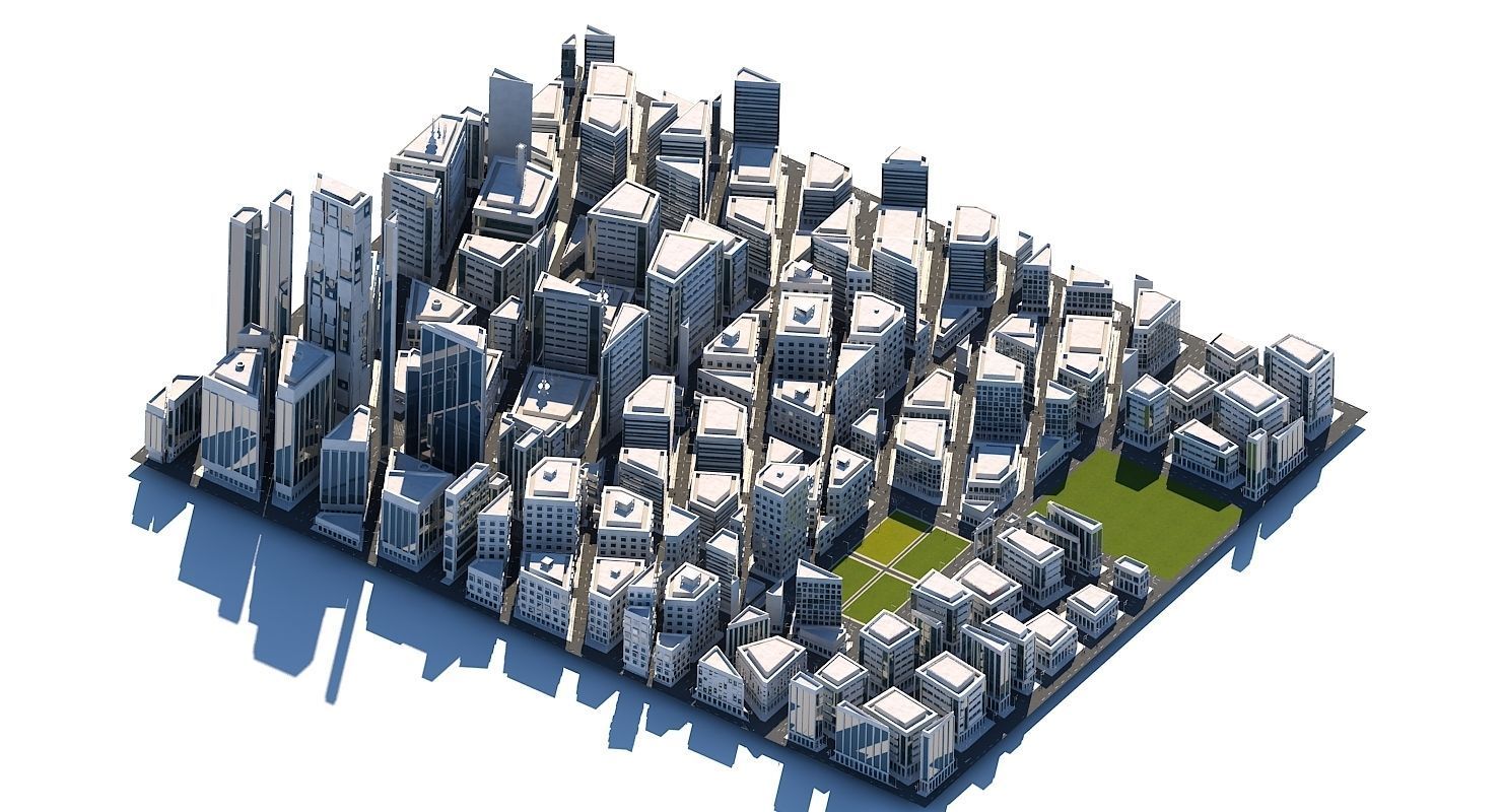 Mega City 2024 3D model_35