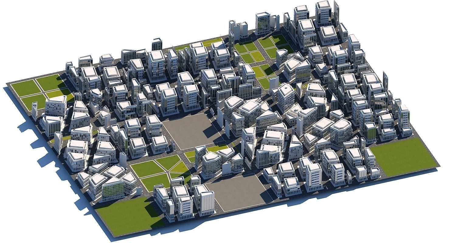 Mega City 2024 3D model_36