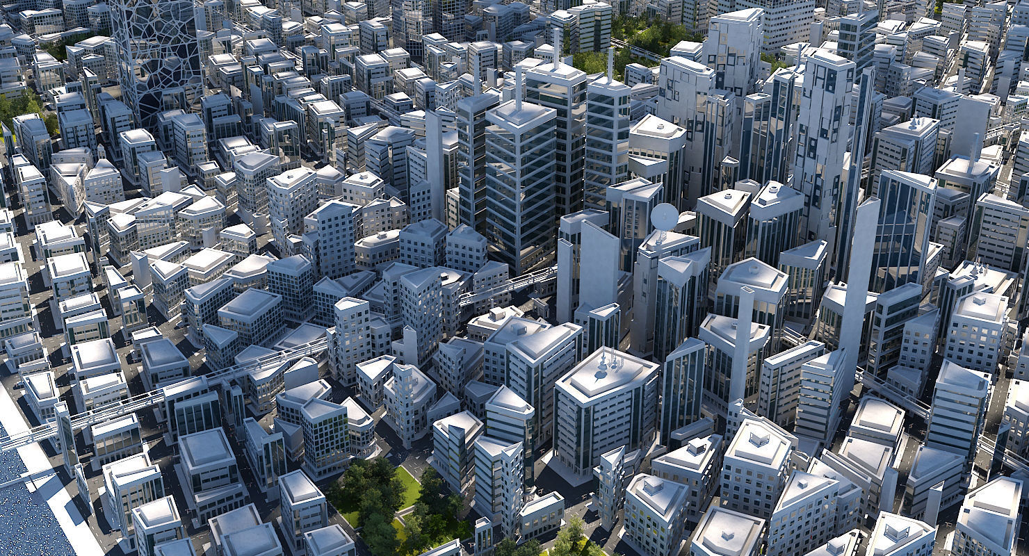 Mega City 2024 3D model_11