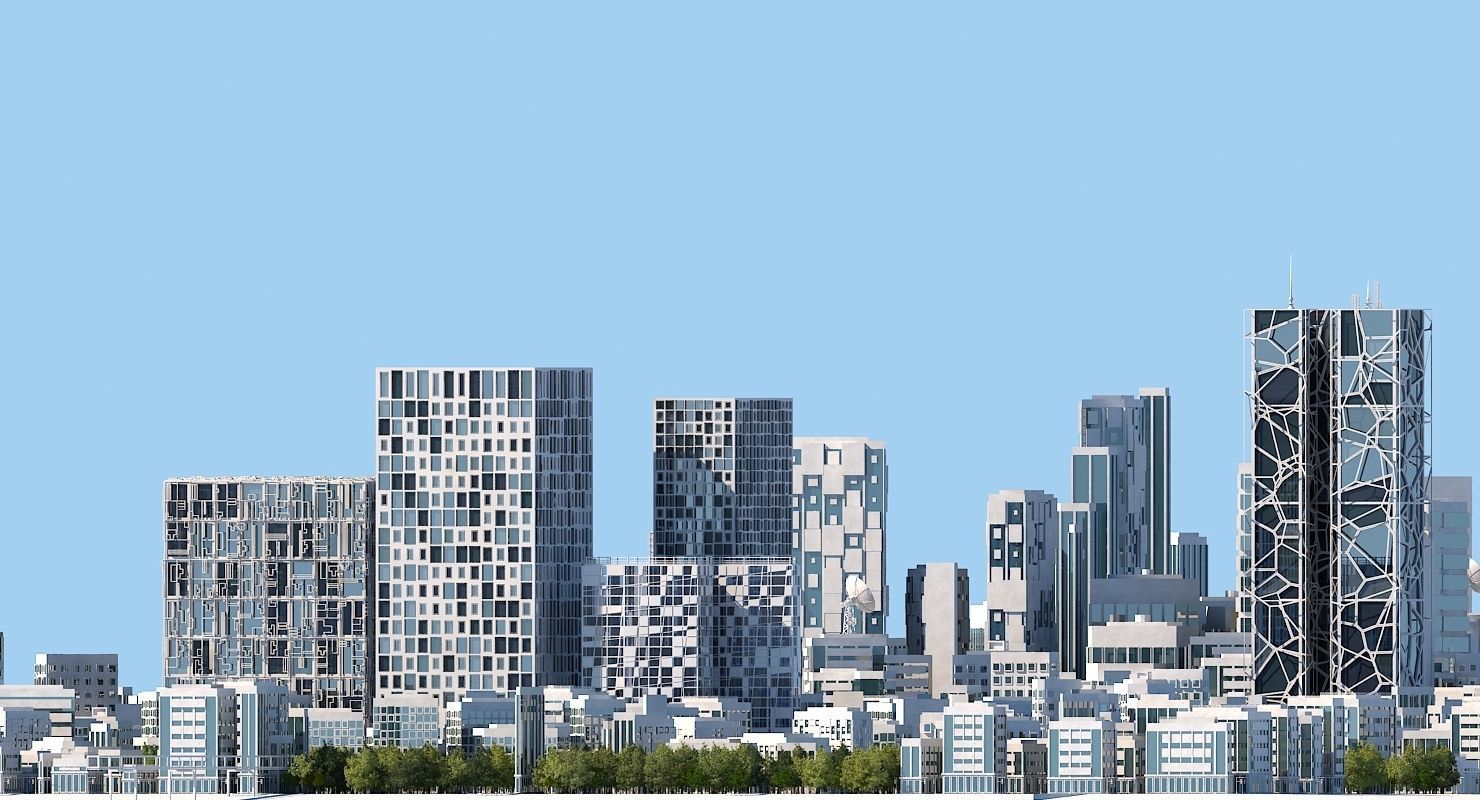 Mega City 2024 3D model_26