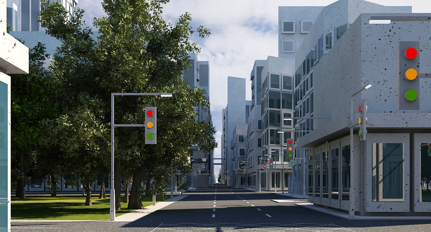 Mega City 2024 3D model_4