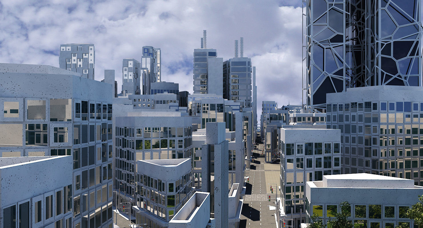 Mega City 2024 3D model_9