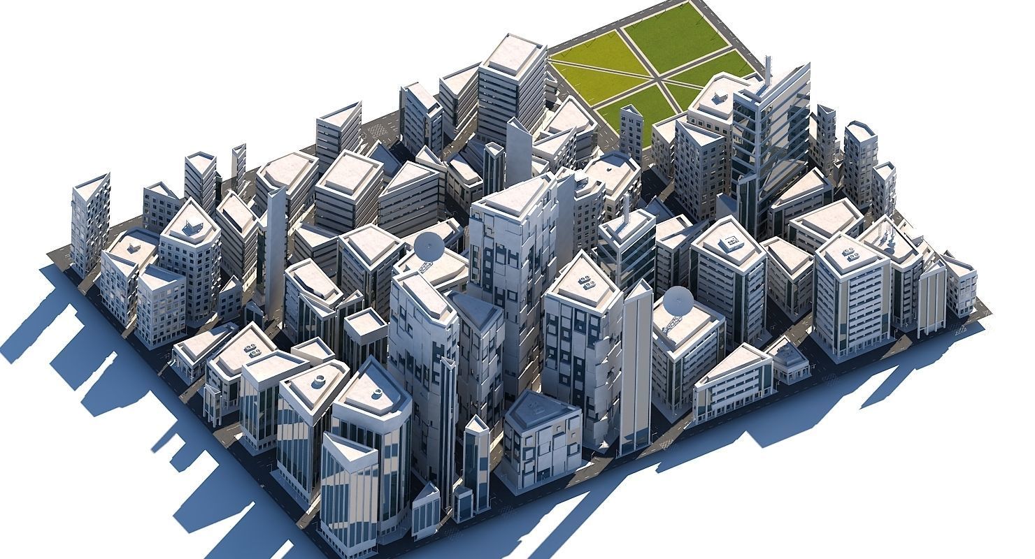 Mega City 2024 3D model_34