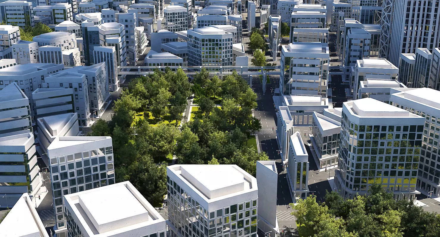 Mega City 2024 3D model_0