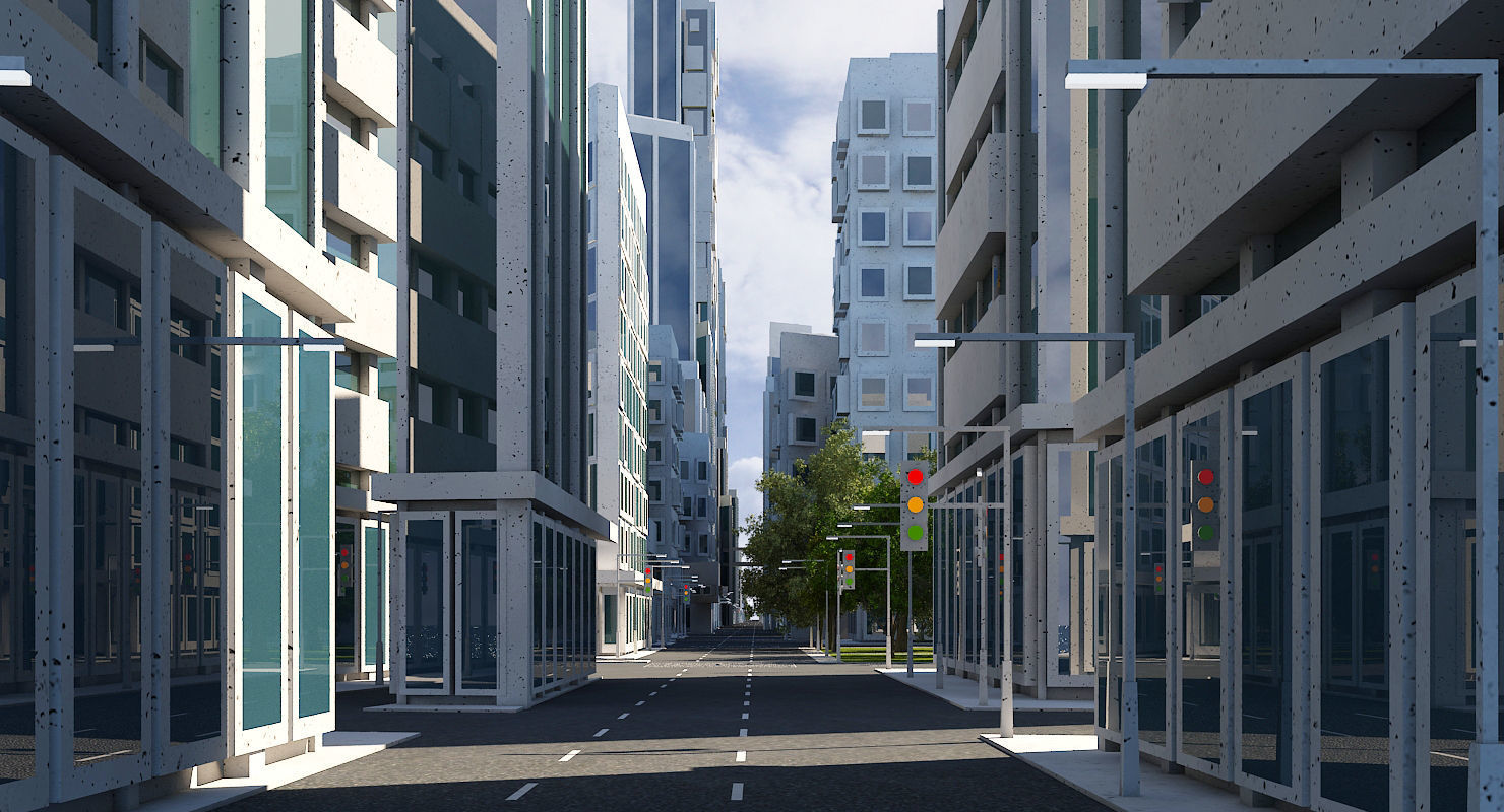 Mega City 2024 3D model_6