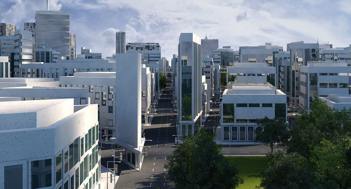 Mega City 2024 3D model_5