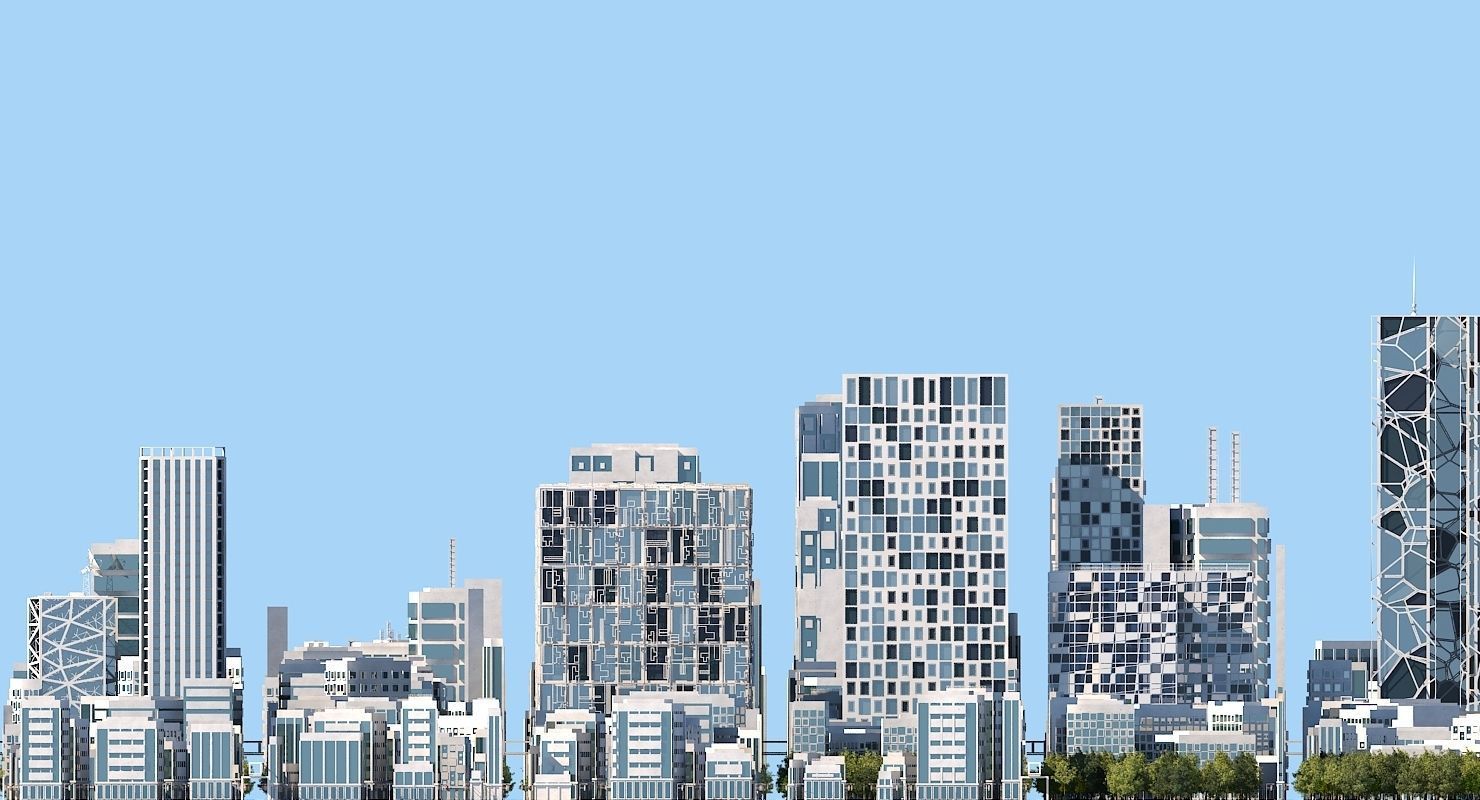 Mega City 2024 3D model_25