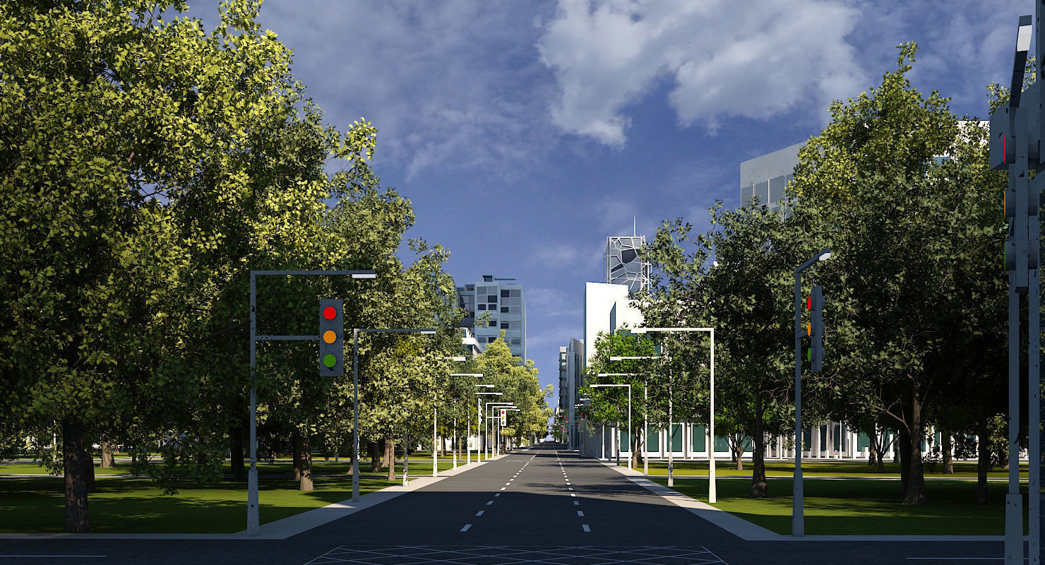 Mega City 2024 3D model_2