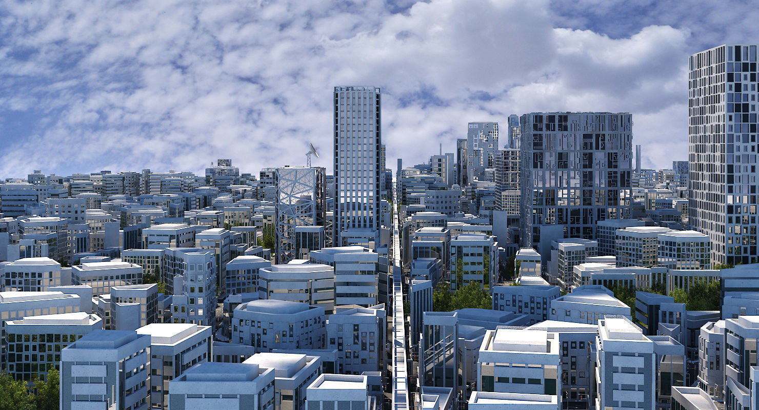 Mega City 2024 3D model_17