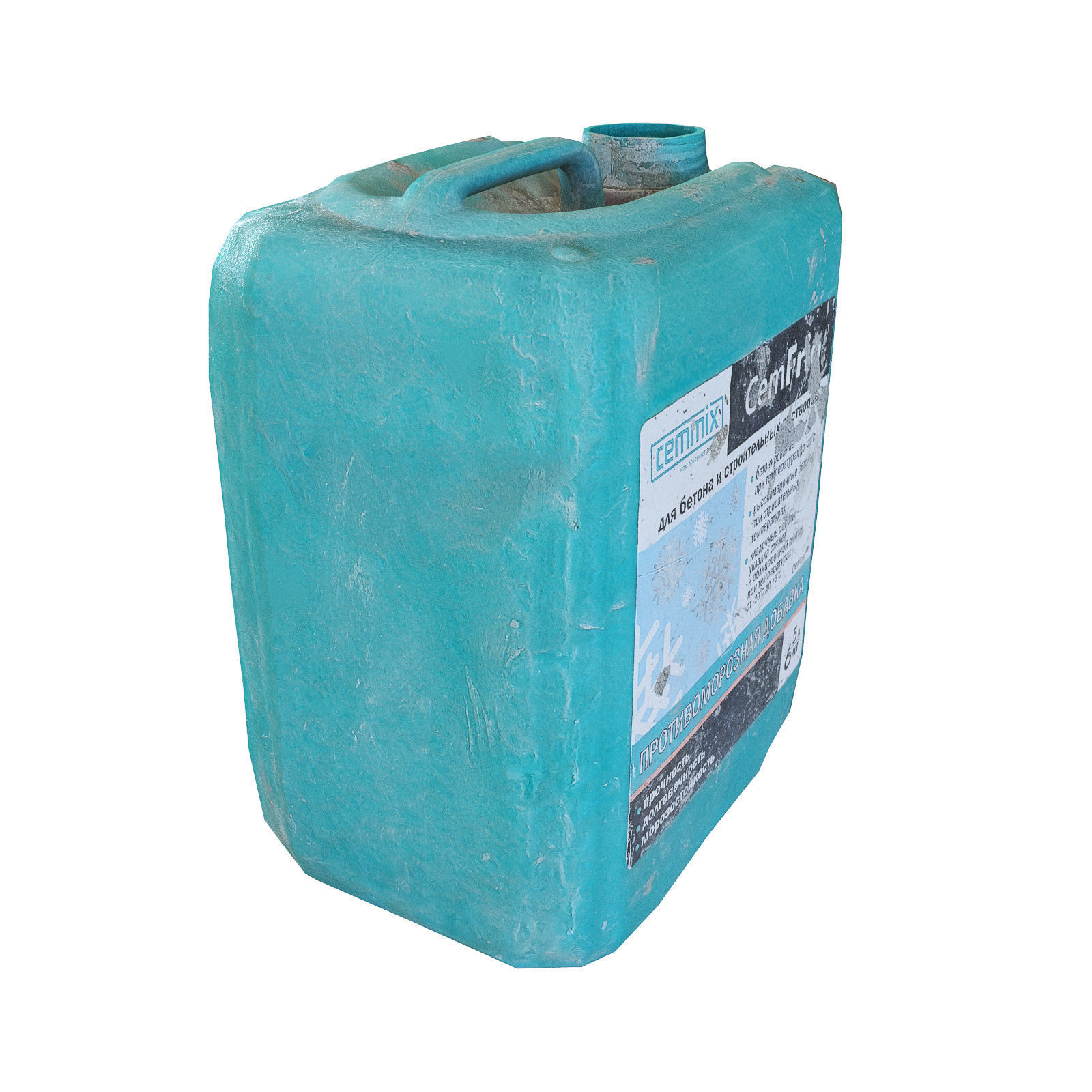 Construction bottle Low-poly 3D model_2