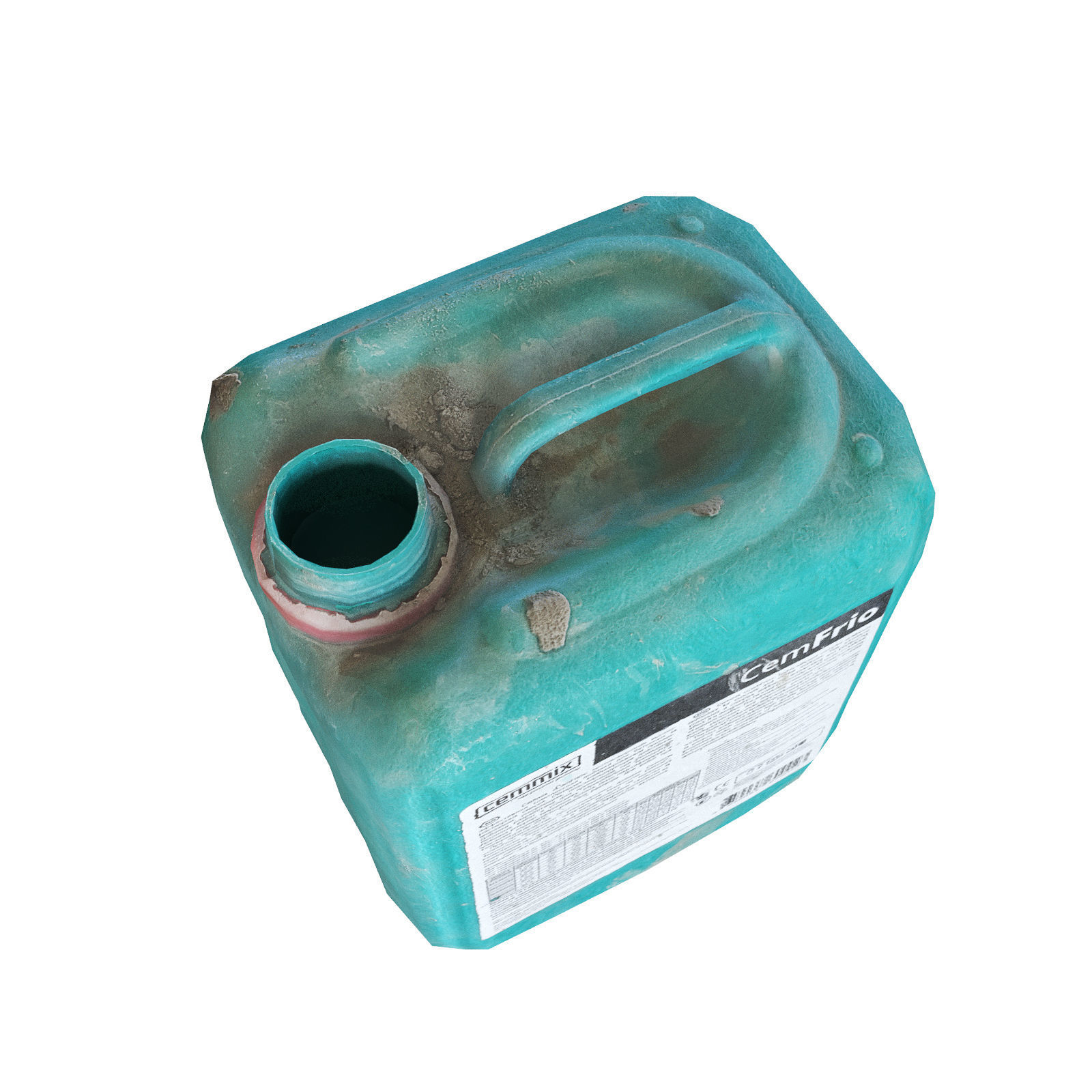 Construction bottle Low-poly 3D model_4