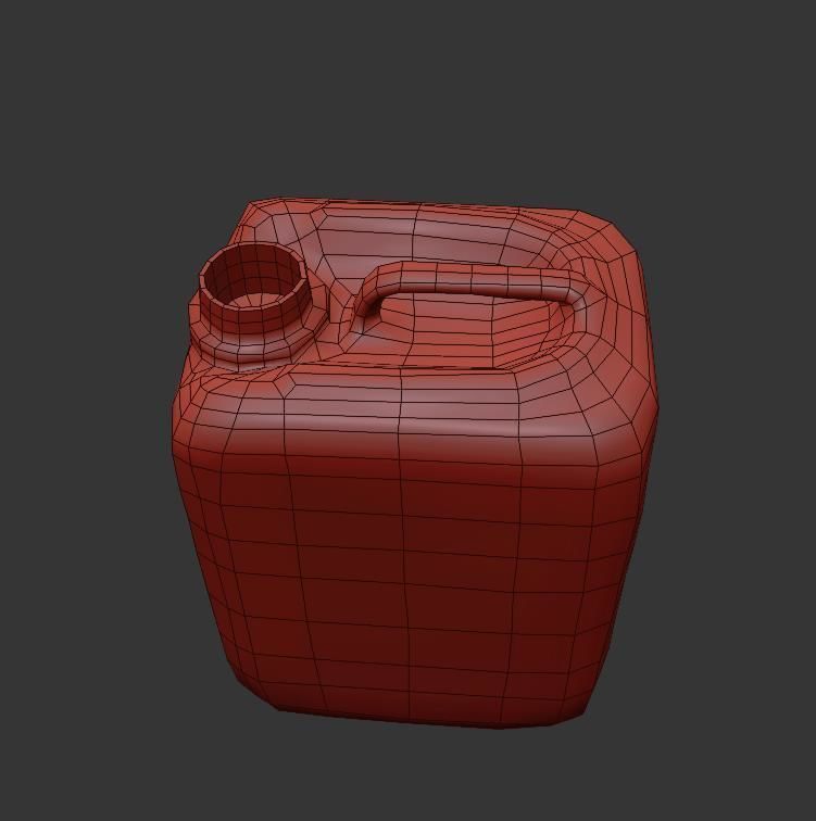 Construction bottle Low-poly 3D model_12