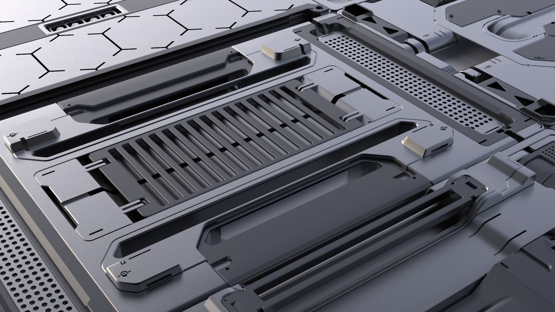 Sci-Fi Panels vol 3 3D model_2