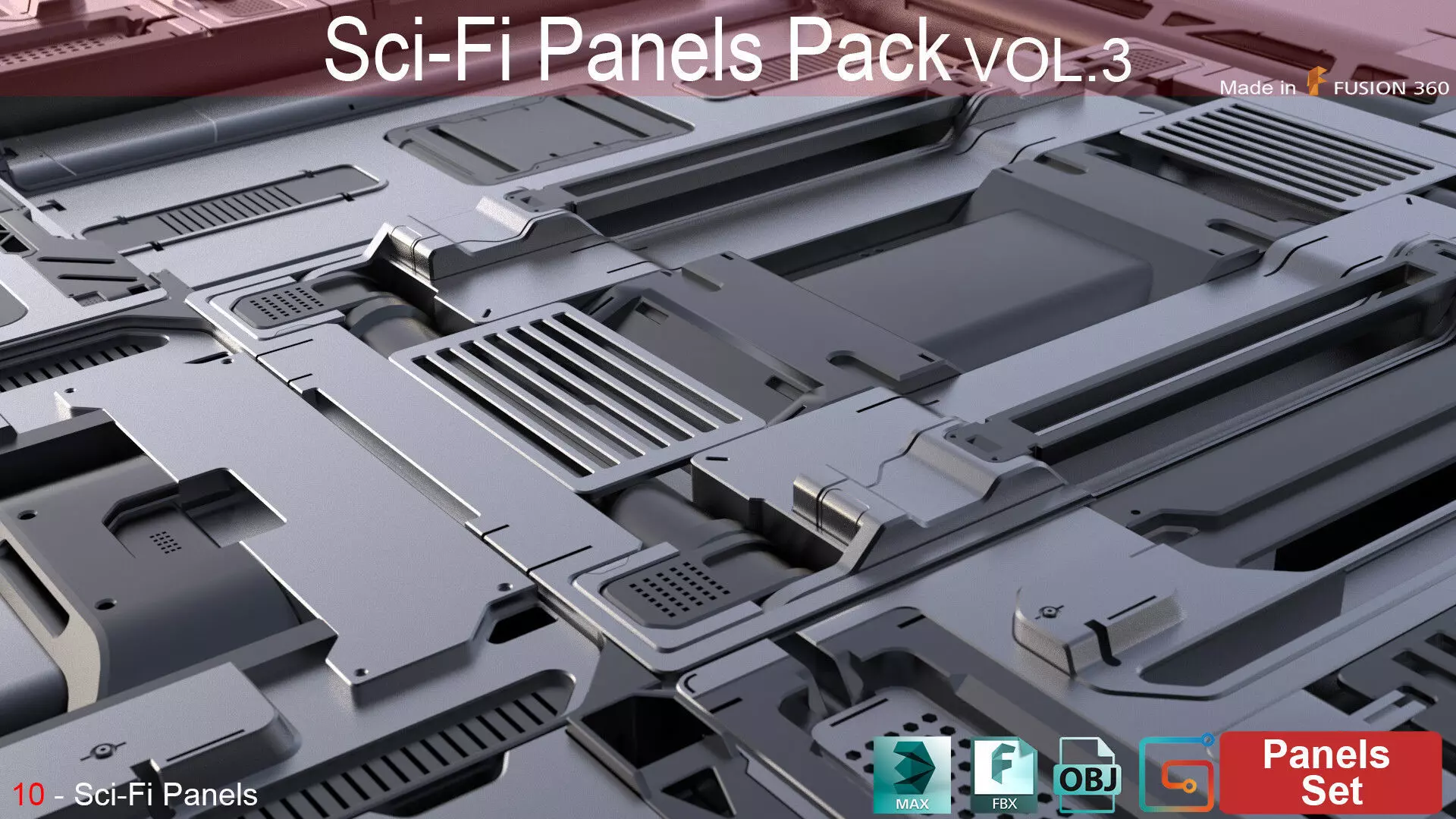Sci-Fi Panels vol 3 3D model_0