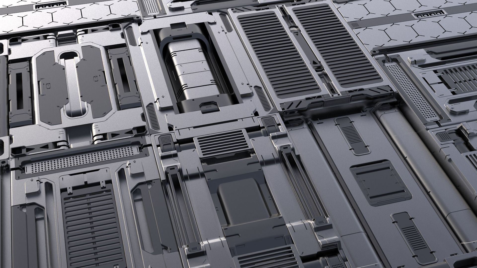 Sci-Fi Panels vol 3 3D model_1