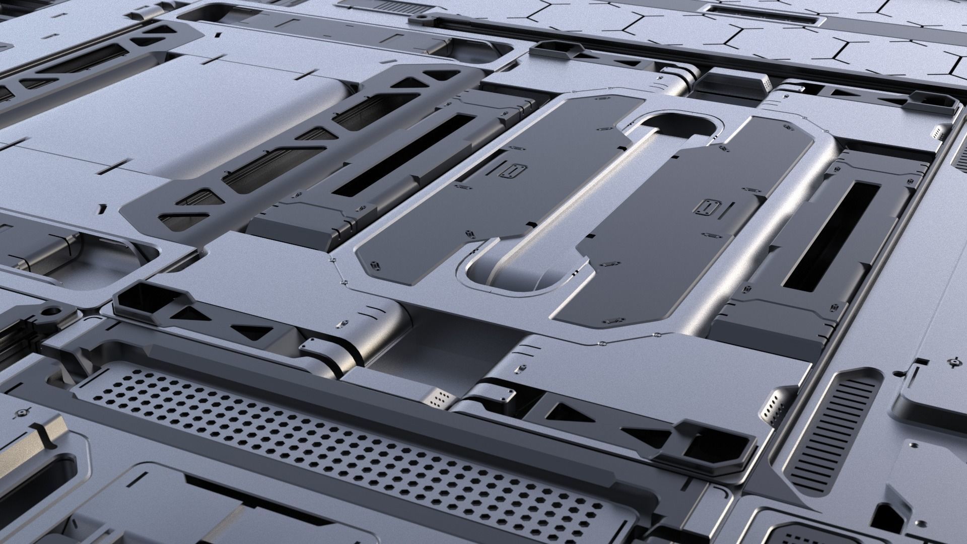 Sci-Fi Panels vol 3 3D model_4