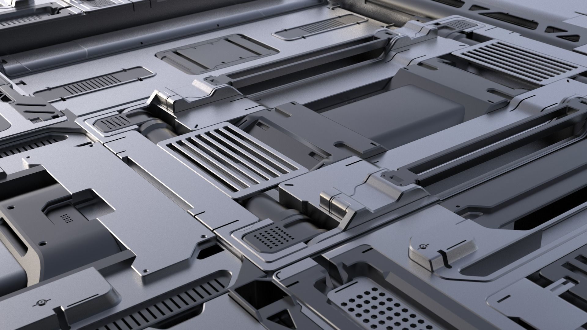 Sci-Fi Panels vol 3 3D model_6