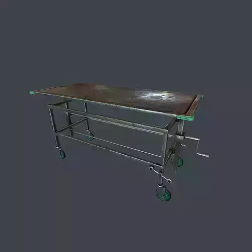 Medical Gurney Low-poly 3D model