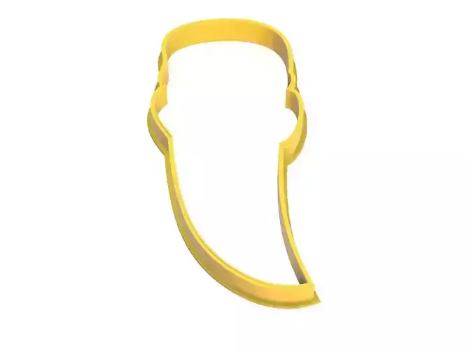  0024 Pencil curved cookie cutter
