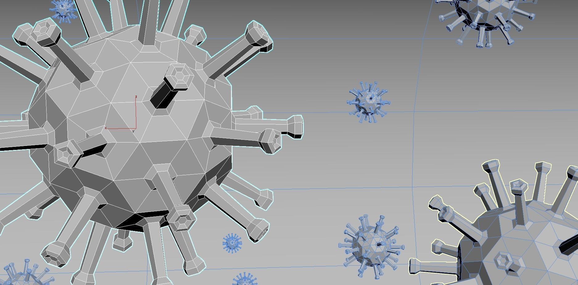 Flu Virus 3D model 3D model_4