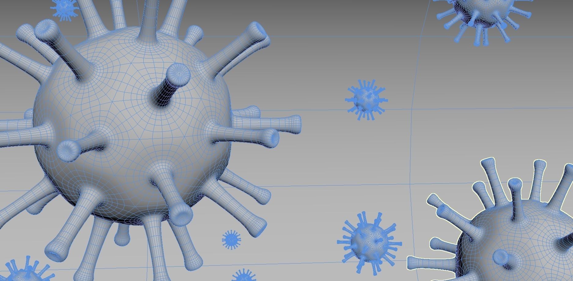 Flu Virus 3D model 3D model_2