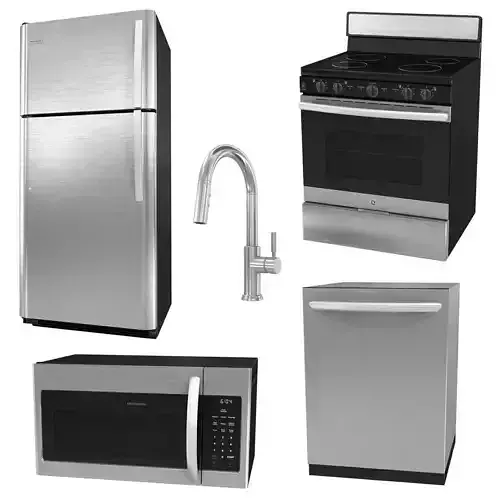 Kitchen appliances set 3D model