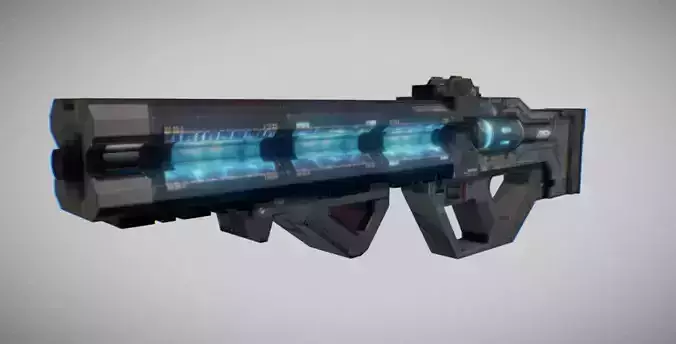 Havoc rifle from apex legends Free low-poly 3D model