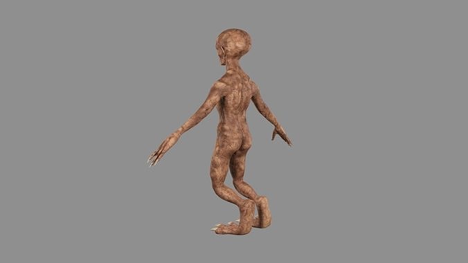 3D Alien humanoid 3D model
