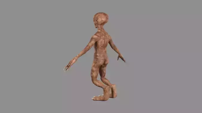 3D Alien humanoid 3D model
