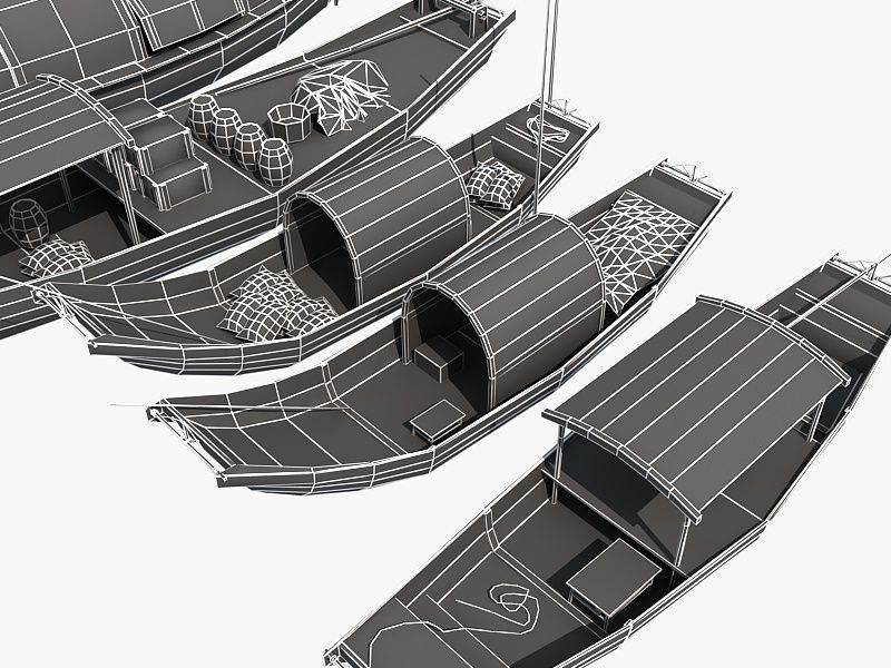 Chinese Boat Collection 02 3D model_6