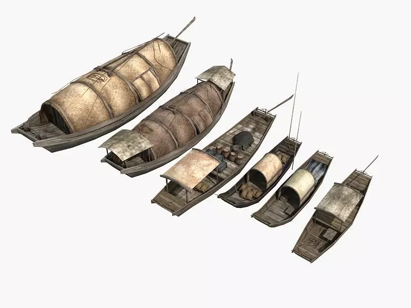 Chinese Boat Collection 02 3D model_0