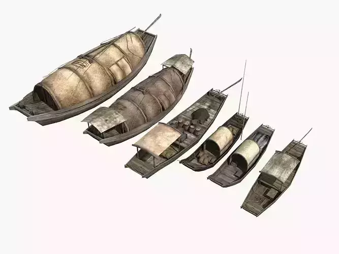 Chinese Boat Collection 02 3D model