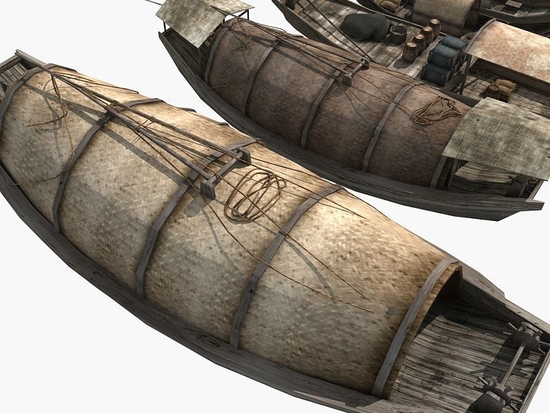 Chinese Boat Collection 02 3D model_8
