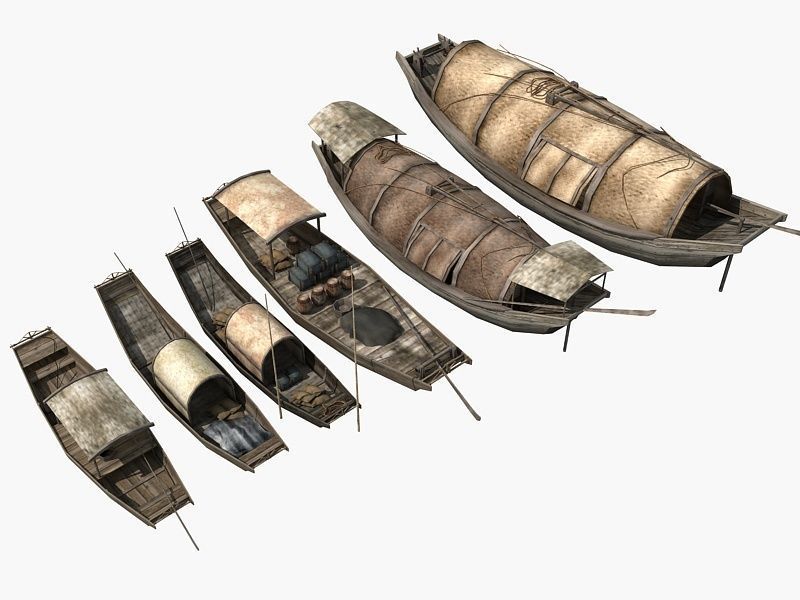 Chinese Boat Collection 02 3D model_1