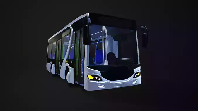 Bus  Hungaro bus A12b 3D model