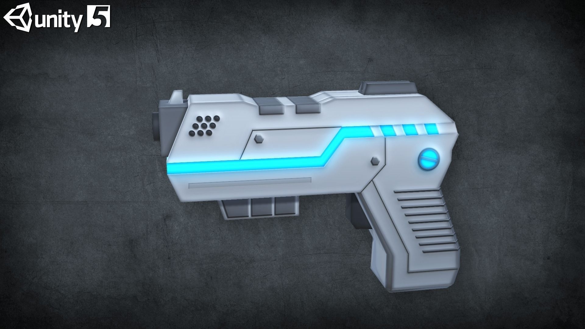 Toon Sci-fi Weapons pack Low-poly 3D model_4