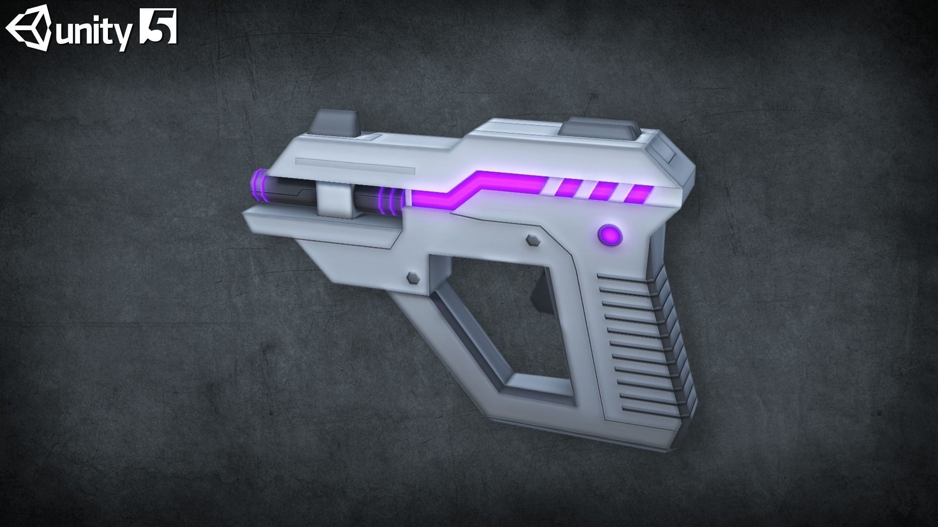 Toon Sci-fi Weapons pack Low-poly 3D model_3