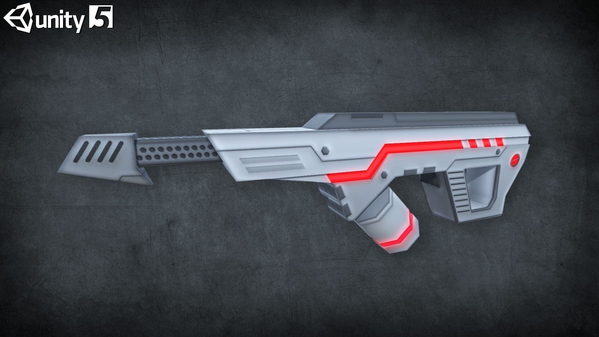 Toon Sci-fi Weapons pack Low-poly 3D model_1